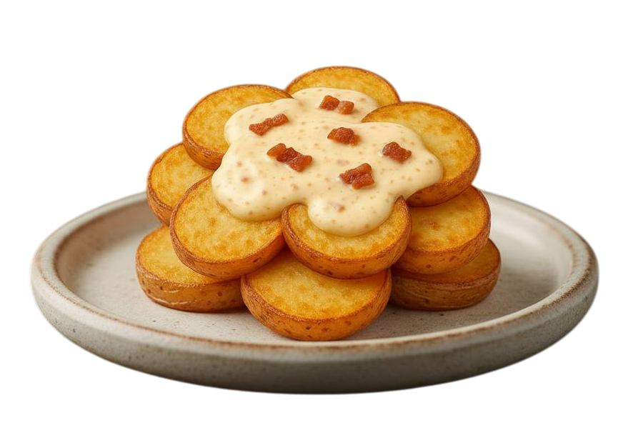 Patate al forno con formaggio e Bacon